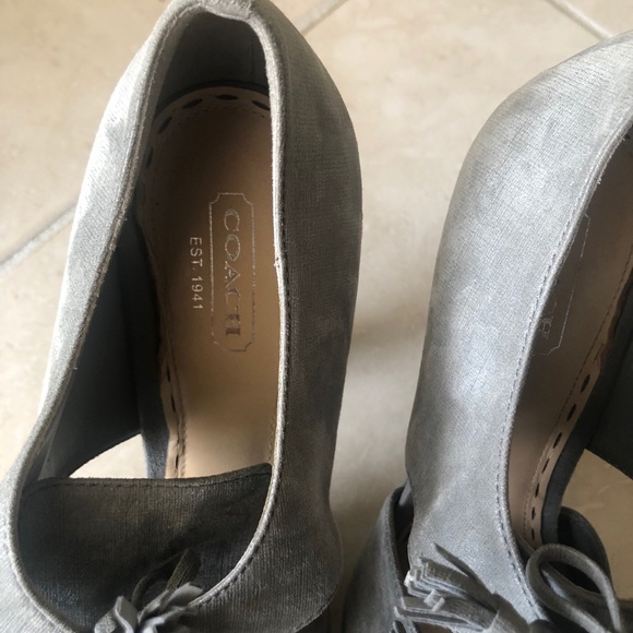 Coach Teagan Lace Up Heels size 9 - Picture 5 of 6